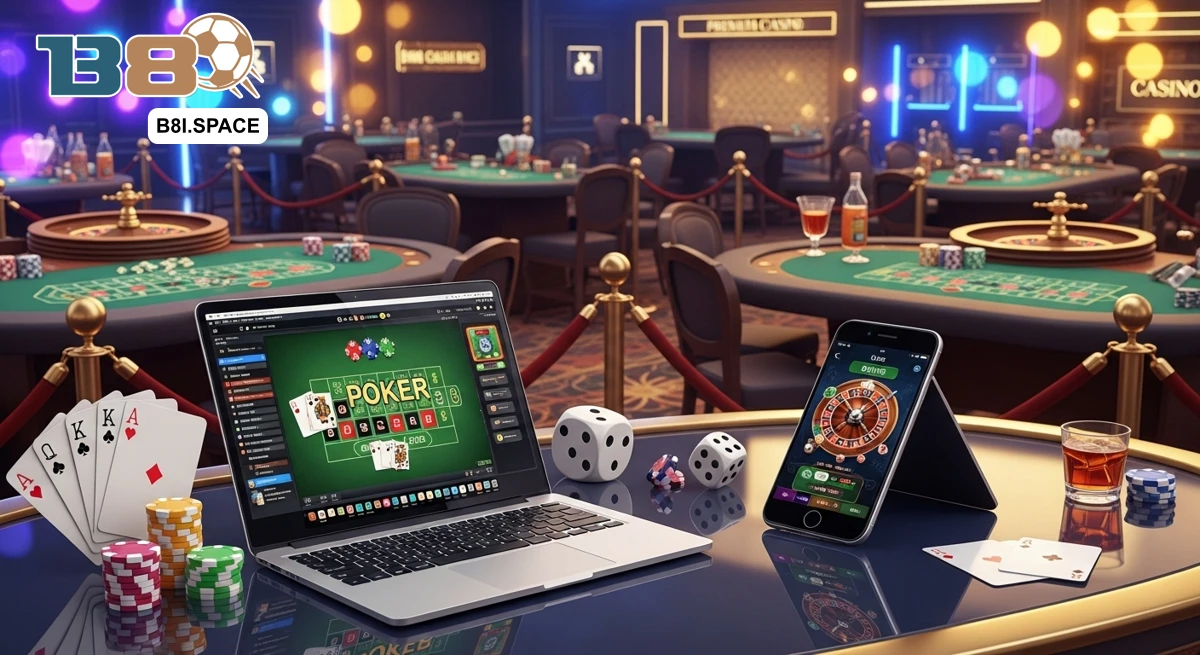 Sảnh casino B8 đa dạng và độc đáo